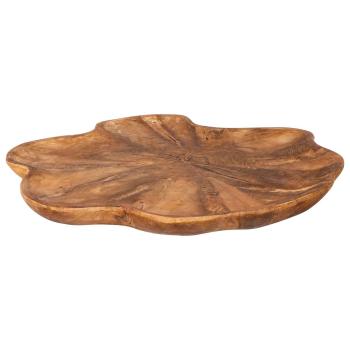 ARDEBO.de - Obstschale JEPARA Teakbraun Ø 40 cm Massivholz Teak