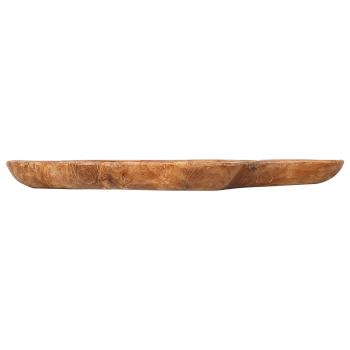 Obstschale JEPARA Teakbraun Ø 40 cm Massivholz Teak