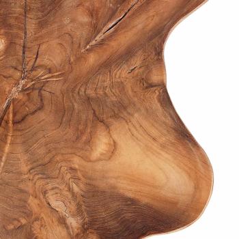 Obstschale JEPARA Teakbraun Ø 40 cm Massivholz Teak