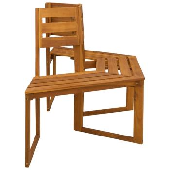Baumbank 160 x 70 x 86 cm Massivholz Akazie Natur