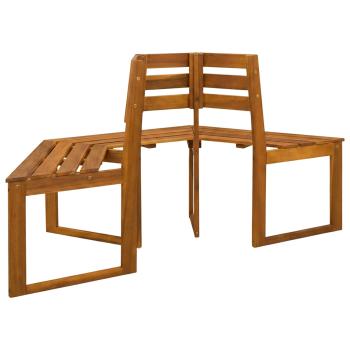 Baumbank 160 x 70 x 86 cm Massivholz Akazie Natur
