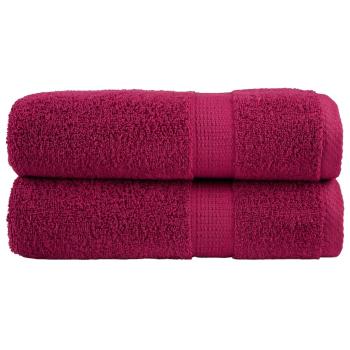 Premium Handtücher SOLUND 2 Stk. Bordeaux 50x100 cm 600 g/m²