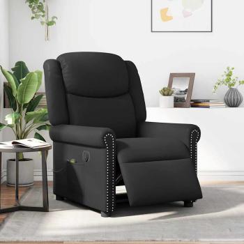 ARDEBO.de - Relaxsessel Massage Elektrisch Glänzend Schwarz Kunstleder