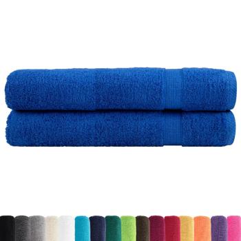 Premium Saunatücher SOLUND 2 Stk. Blau 80x200 cm 600 g/m²