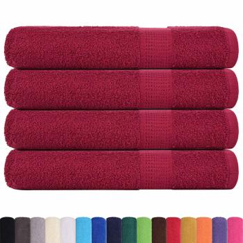 Handtücher FROGN 4 Stk. Bordeaux 100x200 cm 360 g/m²