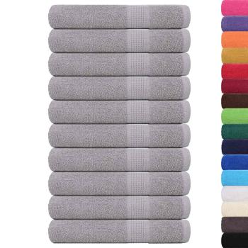 Saunatücher FROGN 10 Stk. Grau 80x200 cm 360 g/m²