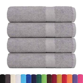 Badetücher FROGN 4 Stk. Grau 100x150 cm 360 g/m²