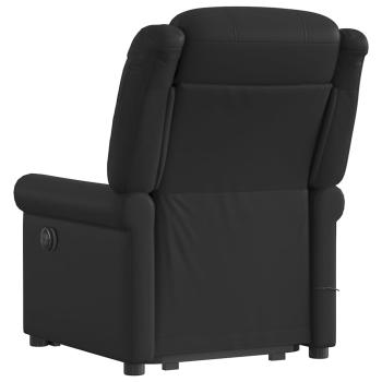 Massagesessel Aufstehhilfe Elektrisch Glänzend Schwarz