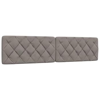 Bettgestell ohne Matratze Taupe 200x200 cm Stoff