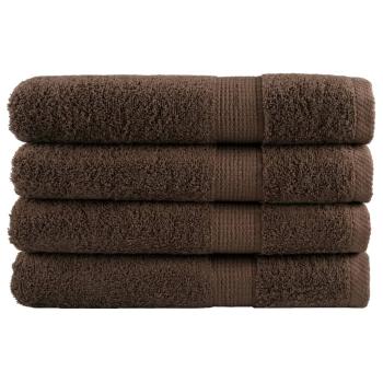 Premium Saunatücher SOLUND 4 Stk. Braun 80x200 cm 600 g/m²