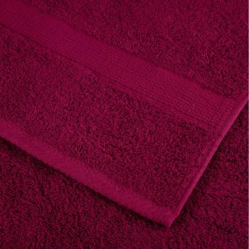 8 tlg. Premium-Handtuch-Set SOLUND Bordeaux 600 g/m²