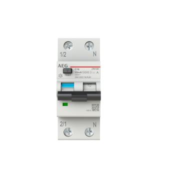 AEG FI/LS-Kombination 1-polig + N Typ A "DN100" C 16 A 30 mA 10 KA