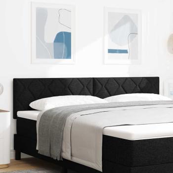 ARDEBO.de - LED Kopfteil Schwarz 180 cm Stoff