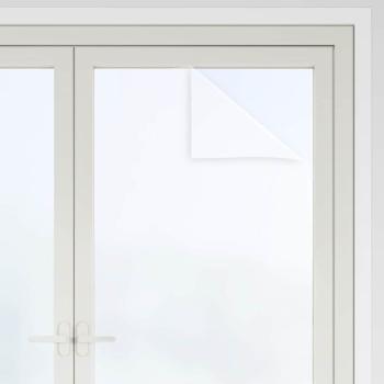 Statische Fensterfolie Frostiges Weiß 45 x 1000 cm PVC