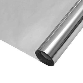 Statische Reflektierende Solarfensterfolie Silber 90 x 2000 cm