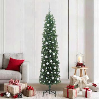 ARDEBO.de - Künstlicher Weihnachtsbaum mit 300 LEDs mit Ständer Grün 210 cm