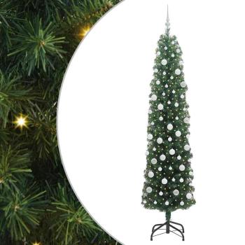 Künstlicher Weihnachtsbaum mit 300 LEDs mit Ständer Grün 210 cm