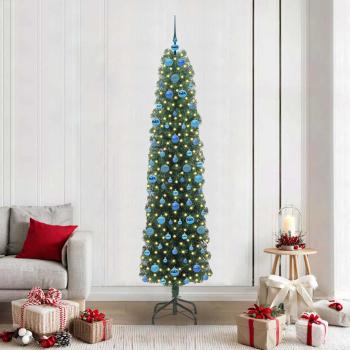 ARDEBO.de - Künstlicher Weihnachtsbaum mit 300 LEDs mit Ständer Grün 210 cm