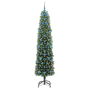 Künstlicher Weihnachtsbaum mit 300 LEDs mit Ständer Grün 210 cm