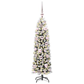 Künstlicher Weihnachtsbaum mit 150 LEDs mit Ständer Grün 120 cm