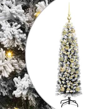Künstlicher Weihnachtsbaum mit 150 LEDs mit Ständer Grün 120 cm