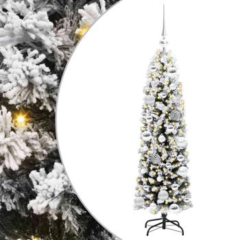 Künstlicher Weihnachtsbaum mit 150 LEDs mit Ständer Grün 120 cm