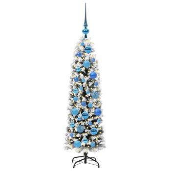 Künstlicher Weihnachtsbaum mit 150 LEDs mit Ständer Grün 120 cm