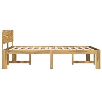 Doppelbettgestell mit Kopfteil ROSTOCK Weiß 200 x 200 cm