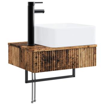 Badezimmerschrank-Set 5 stk. Altholz Holzwerkstoff