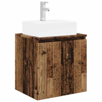 Badezimmerschrank-Set 5 stk. Altholz Holzwerkstoff
