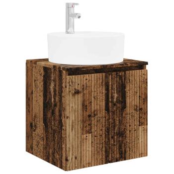 Badezimmerschrank-Set 5 stk. Altholz Holzwerkstoff