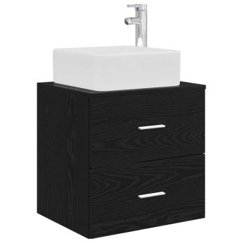 Badezimmermöbel-Set 5 stk. Schwarze Eiche