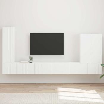 ARDEBO.de - TV-Wandregal-Set 6 stk. Weiß