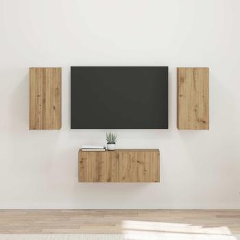 ARDEBO.de - TV-Schrankset 6 stk. Artisan-Eiche Holzwerkstoff
