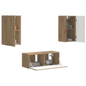 TV-Schrankset 6 stk. Artisan-Eiche Holzwerkstoff