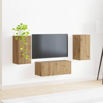 TV-Schrankset 6 stk. Artisan-Eiche Holzwerkstoff