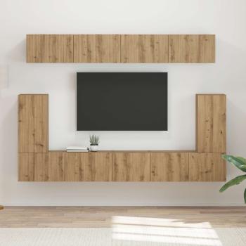 ARDEBO.de - TV-Schrankset 5 stk. Artisan-Eiche Holzwerkstoff