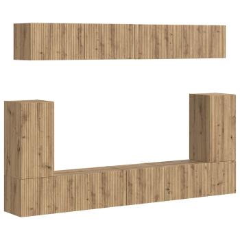 TV-Schrankset 5 stk. Artisan-Eiche Holzwerkstoff