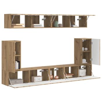 TV-Schrankset 5 stk. Artisan-Eiche Holzwerkstoff