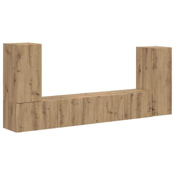 TV-Schrankset 4 stk. Artisan-Eiche Holzwerkstoff