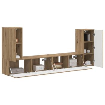 TV-Schrankset 4 stk. Artisan-Eiche Holzwerkstoff