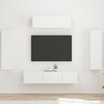 ARDEBO.de - TV-Schränk 5 stk. Weiß