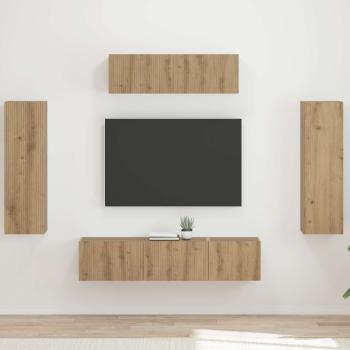 ARDEBO.de - TV-Schränk 5 stk. Artisan-Eiche