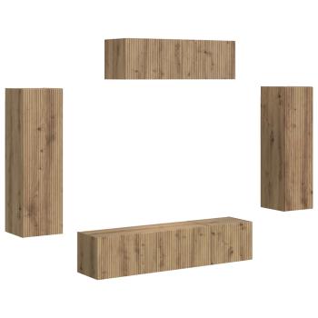 TV-Schränk 5 stk. Artisan-Eiche