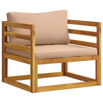 5-teiliges Garten-Lounge-Set Modular Natur Massivholz Akazie