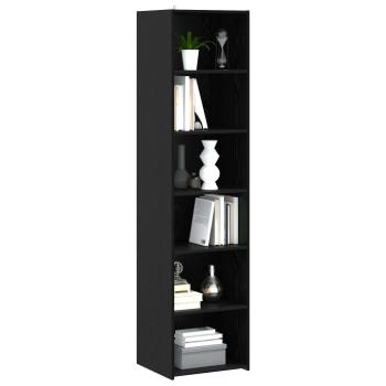 Sideboard Schwarz Eichen-Optik 45 x 41 x 185 cm Holzwerkstoff