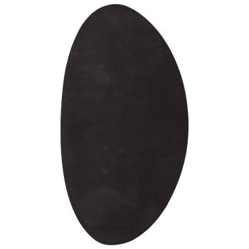 Teppich HUARTE Schwarz 80 x 150 cm Polyester