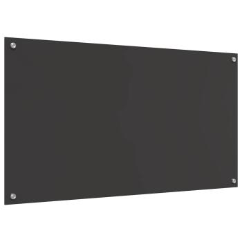 Küchenrückwand Dunkelgrau 110 x 60 cm Gehärtetes Glas