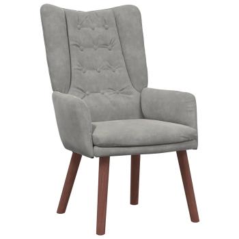 Sessel Hellgrau 63 x 67 x 94 cm Samt