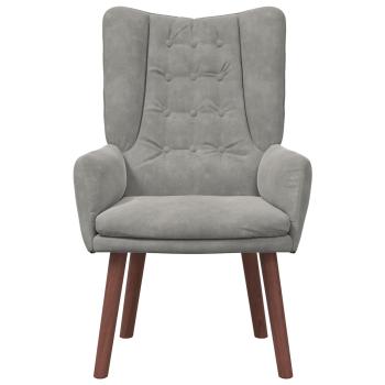 Sessel Hellgrau 63 x 67 x 94 cm Samt